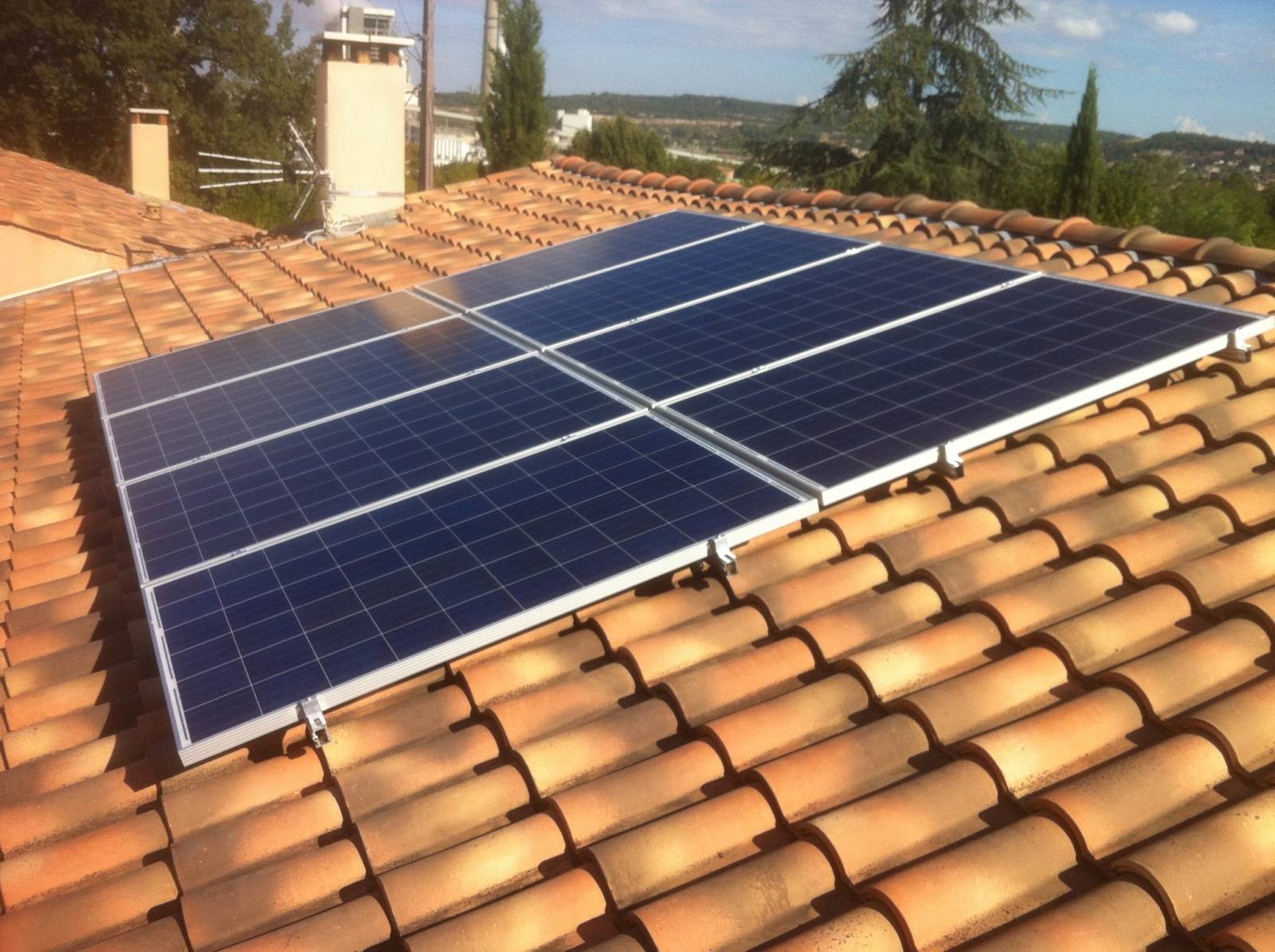 Panneaux photovoltaïques sur toiture
